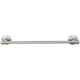 Top Knobs Edwardian Bath 18 Inch Single Towel Bar Plain Backplate Brushed Satin Nickel