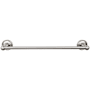 Top Knobs Edwardian Bath 18 Inch Single Towel Bar Ribbon Backplate Brushed Satin Nickel