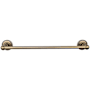 Top Knobs Edwardian Bath 18 Inch Single Towel Bar Beaded Backplate German Bronze