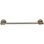 Top Knobs Edwardian Bath 18 Inch Single Towel Bar Ribbon Backplate German Bronze