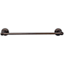 Top Knobs Edwardian Bath 18 Inch Single Towel Bar Rope Backplate Oil Rubbed Bronze