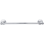 Top Knobs Edwardian Bath 18 Inch Single Towel Bar Beaded Backplate Polished Chrome