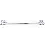 Top Knobs Edwardian Bath 18 Inch Single Towel Bar Hex Backplate Polished Chrome