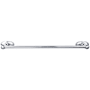Top Knobs Edwardian Bath 18 Inch Single Towel Bar Oval Backplate Polished Chrome