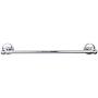 Top Knobs Edwardian Bath 18 Inch Single Towel Bar Plain Backplate Polished Chrome