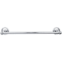 Top Knobs Edwardian Bath 18 Inch Single Towel Bar Ribbon Backplate Polished Chrome