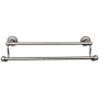 Top Knobs Edwardian Bath 18 Inch Double Towel Bar Rope Backplate Antique Pewter