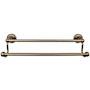 Top Knobs Edwardian Bath 18 Inch Double Towel Bar Rope Backplate German Bronze