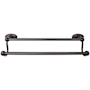 Top Knobs Edwardian Bath 18 Inch Double Towel Bar Oval Backplate Oil Rubbed Bronze