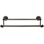 Top Knobs Edwardian Bath 18 Inch Double Towel Bar Plain Backplate Oil Rubbed Bronze