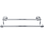 Top Knobs Edwardian Bath 18 Inch Double Towel Bar Rope Backplate Polished Chrome