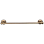 Top Knobs Edwardian Bath 24 Inch Single Towel Bar Beaded Backplate German Bronze