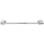 Top Knobs Edwardian Bath 24 Inch Single Towel Bar Beaded Backplate Polished Chrome