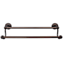 Top Knobs Edwardian Bath 24 Inch Double Towel Bar Plain Backplate Oil Rubbed Bronze