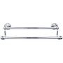 Top Knobs Edwardian Bath 24 Inch Double Towel Bar Rope Backplate Polished Chrome