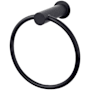 Top Knobs Hopewell Bath Towel Ring Flat Black