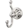 Top Knobs Hudson Bath Double Robe Hook Brushed Satin Nickel