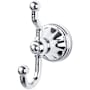 Top Knobs Hudson Bath Double Robe Hook Polished Chrome