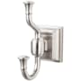 Top Knobs Stratton Double Robe Hook Brushed Satin Nickel