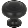 Top Knobs Grace 1-1/4 Inch Mushroom Cabinet Knob from the Kent Collection Flat Black