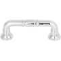 Top Knobs Kent 3 Inch Center to Center Handle Cabinet Pull Polished Chrome