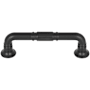 Top Knobs Kent 3-3/4 Inch Center to Center Handle Cabinet Pull Flat Black
