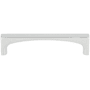 Top Knobs Riverside 3-3/4 Inch Center to Center Handle Cabinet Pull Polished Chrome