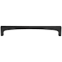 Top Knobs Riverside 6-5/16 Inch Center to Center Handle Cabinet Pull Flat Black