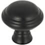 Top Knobs Grace 1-1/4 Inch Mushroom Cabinet Knob from the Henderson Collection Flat Black