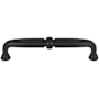 Top Knobs Henderson 5-1/16 Inch Center to Center Handle Cabinet Pull Flat Black
