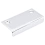 Top Knobs Tab 2-1/4 Inch Center to Center Finger Cabinet Pull from the Additions Series - 25 Pack Polished Chrome