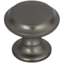 Top Knobs Grace 1-1/4 Inch Mushroom Cabinet Knob from the Barrow Collection Ash Grey