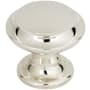 Top Knobs Grace 1-1/4 Inch Mushroom Cabinet Knob from the Barrow Collection Polished Nickel