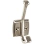 Top Knobs Hooks Double Robe Hook Brushed Satin Nickel