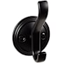 Top Knobs Hooks Double Robe Hook Flat Black