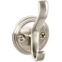 Top Knobs Hooks Double Robe Hook Brushed Satin Nickel