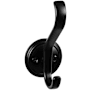 Top Knobs Hooks Double Robe Hook Flat Black