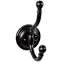 Top Knobs Hooks Double Robe Hook Flat Black