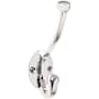 Top Knobs Hooks Double Robe Hook Polished Chrome