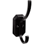 Top Knobs Hooks Double Robe Hook Flat Black