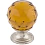 Top Knobs Wine 1-1/8 Inch Round Cabinet Knob from the Crystal Collection Brushed Satin Nickel