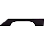 Top Knobs Tapered 5 Inch Center to Center Handle Cabinet Pull from the Sanctuary Collection Flat Black