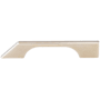 Top Knobs Tapered 5 Inch Center to Center Handle Cabinet Pull from the Sanctuary Collection Polished Nickel