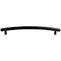 Top Knobs Curved 12 Inch Center to Center Appliance Pull from the Appliance Collection Flat Black