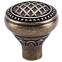 Top Knobs Trevi 1-5/16 Inch Mushroom Cabinet Knob from the Trevi Collection German Bronze
