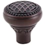 Top Knobs Trevi 1-5/16 Inch Mushroom Cabinet Knob from the Trevi Collection Patina Rouge
