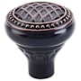 Top Knobs Trevi 1-5/16 Inch Mushroom Cabinet Knob from the Trevi Collection Tuscan Bronze