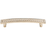 Top Knobs Trevi 5 Inch Center to Center Bar Cabinet Pull from the Trevi Collection Polished Nickel