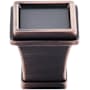 Top Knobs Great Wall 1-1/8 Inch Square Cabinet Knob from the Great Wall Collection Tuscan Bronze