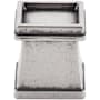Top Knobs Great Wall 1-1/8 Inch Square Cabinet Knob from the Great Wall Collection Antique Pewter